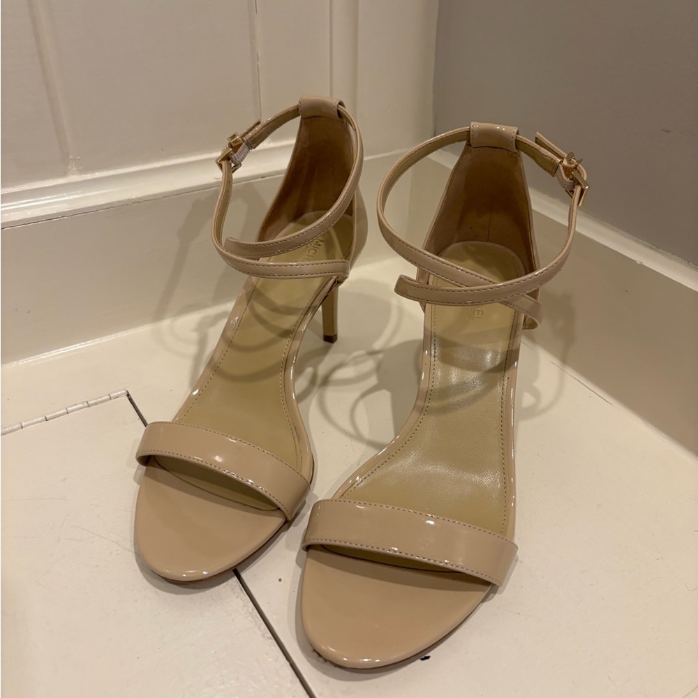 Elegant Nude Strappy Heels